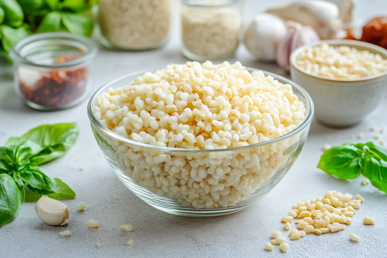 Bowl of puffed rice.