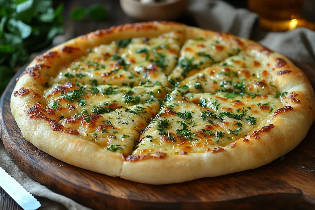 Dish topped with crust dust.
