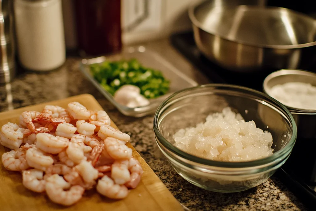 What is shrimp with garlic sauce made of 1