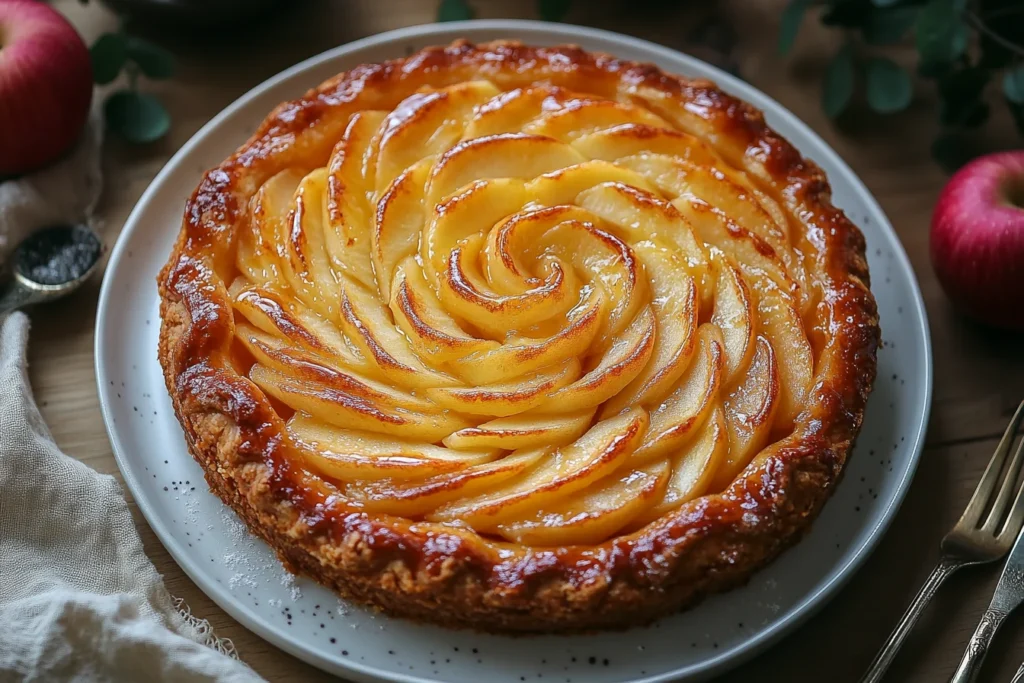 caramelized tarte tatin dessert