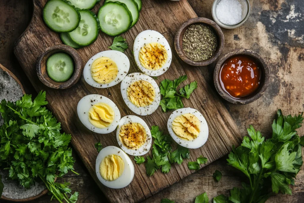 What's healthy to eat with boiled eggs