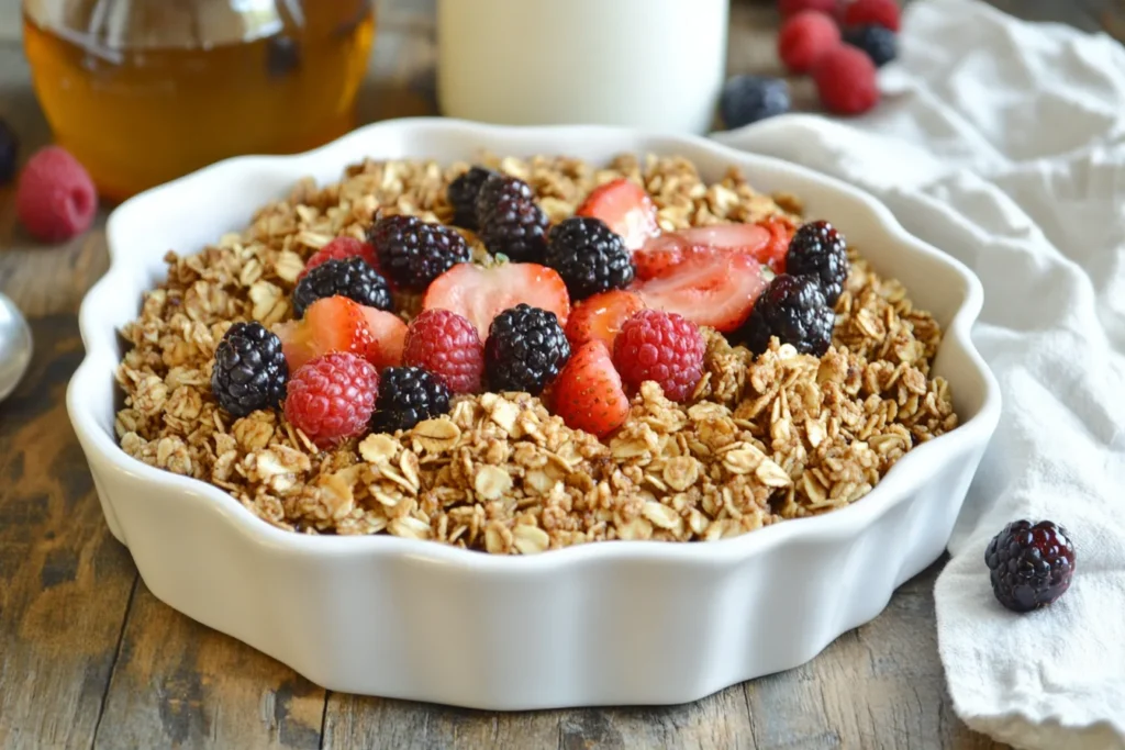 what ingredient makes granola stick together 3
