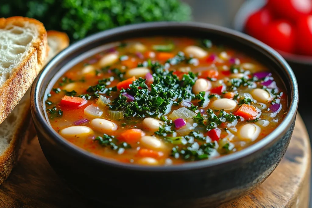 Hearty kale soup